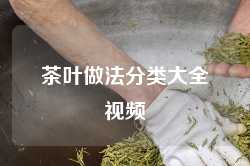 茶叶做法分类大全视频