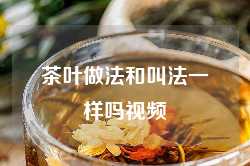茶叶做法和叫法一样吗视频