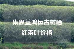 集思益鸿运古树晒红茶叶价格